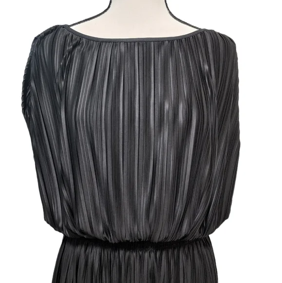 Banana Republic Black Dress | Black Long Pleated Dress for Women Size Sm… - Picture 12 of 17